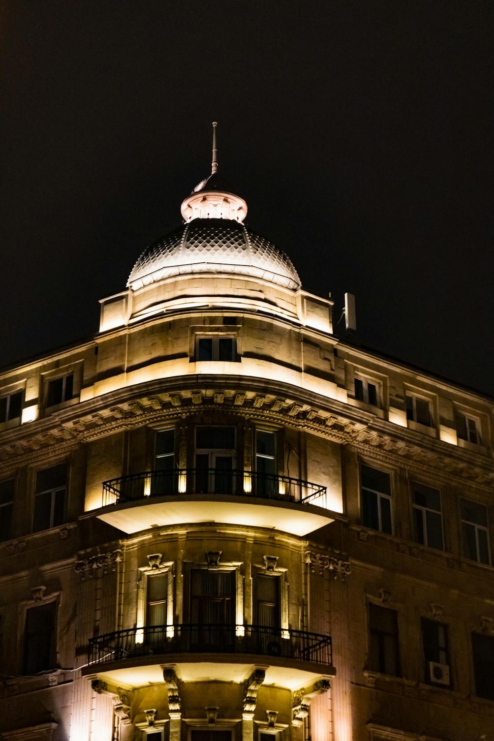 Building at night
